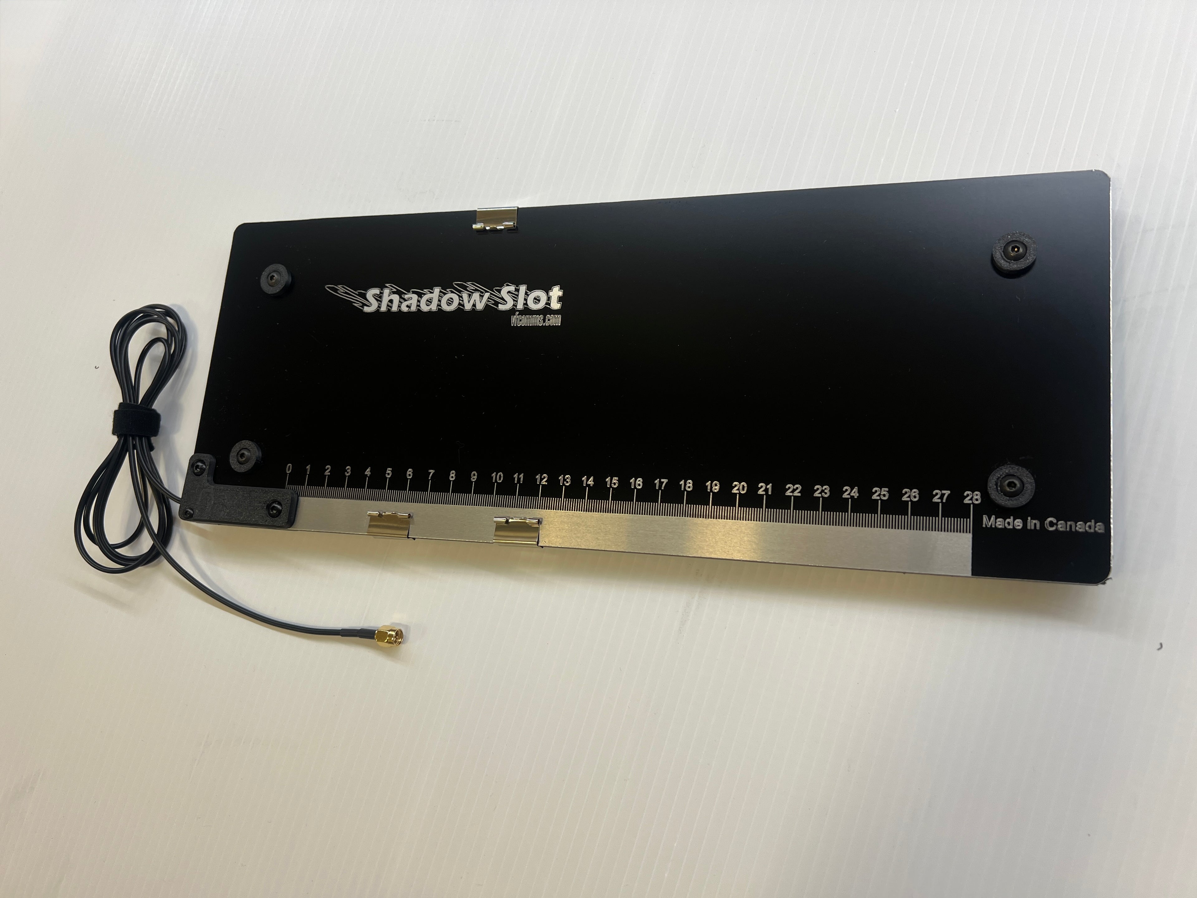 Shadow Slot - 2M-70CM dual band VHF - UHF Low-Profile Slot Antenna Black