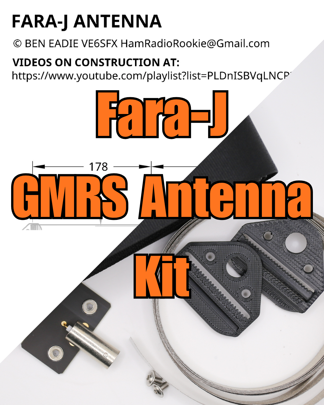 Fara-J GMRS Kit - DIY Your own Fara-J Antenna!