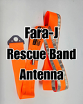 Orange Fara-J Rescue Band VHF (148–160 MHz). Lightweight and foldable for easy use.
